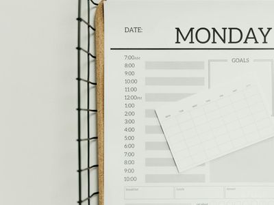 Daily life items representing busy schedule